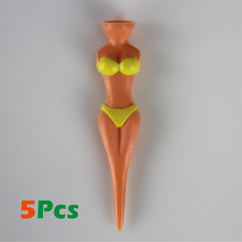 5 Pcs/Lot Women Bikini Ball Holder Lady Model Outdoor Golf Accessories Golf Training Golf Tees Clubs Tee