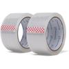 Neomate Low Noise Clear BOPP Packaging Tape | 48mm X 50m, Pack of 2 | Heavy-Duty Transparent Tape for Packaging, Decorat