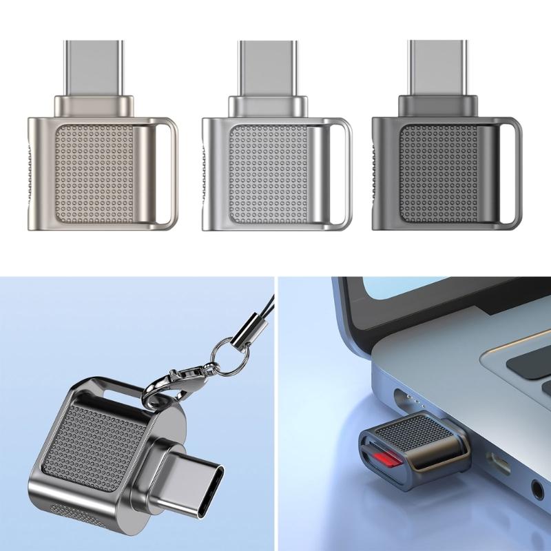 High Performances USB3.0 Type C TFs MicroSDs Memory Card Adapter for Fast Data Transfer and Storage