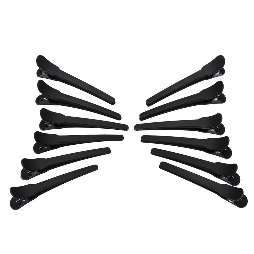 12Pcs Professional Basic Hair Grip Clips Hairdressing Sectioning Cutting Hair Clamps Clip Plastic Salon Styling Hair Clips