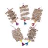 Parrot Bird Toys Natural Wooden Grass Chewing Bite Hanging Cage Bell Swing Climb