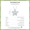 Authentische Halskette mit Opal-Stern-Anhänger aus 925er-Sterlingsilber, silberne Verschlusskette für Frauen, edler Schmuck, Hochzeitsgeschenk
