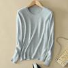 Soft Cashmere Sweaters Long Sleeve Pullovers for Women Autumn Winter Solid Color Knitwear O-Neck Wool Knitted Brand Tops Jumpers