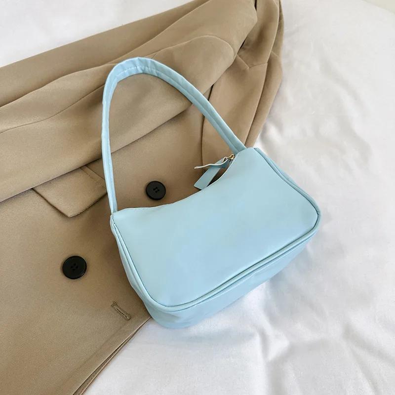 1 Pcs Shoulder Bag Trendy Underarm Handbag Versatile Niche Solid Color Mobile Phone Bag Girls' Shoulder Bag Handbag