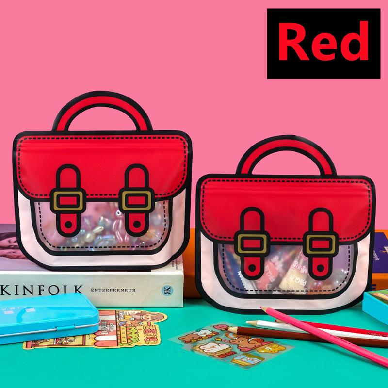 New 20-1PC Creative Gifts Packaging Bags Cartoon Back to School Bag Candy Snack Self-lock Bags Kids Birthday Party Decors Gifts