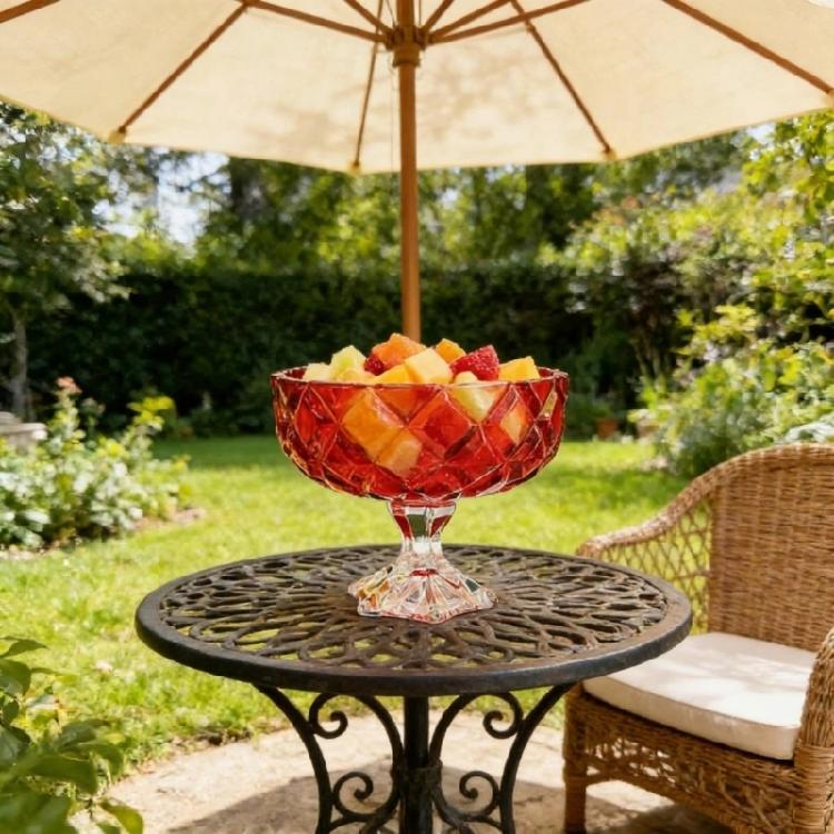 Classical High Stem Glasses Serving Dish Offering Spacious Capacity To Hold 285ml Of Treats For Daily Use Or Special Event