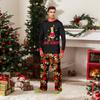 Christmas Print Cute Family Set Pajamas, Home Clothes, Family Set Long Sleeve Top Pants Set