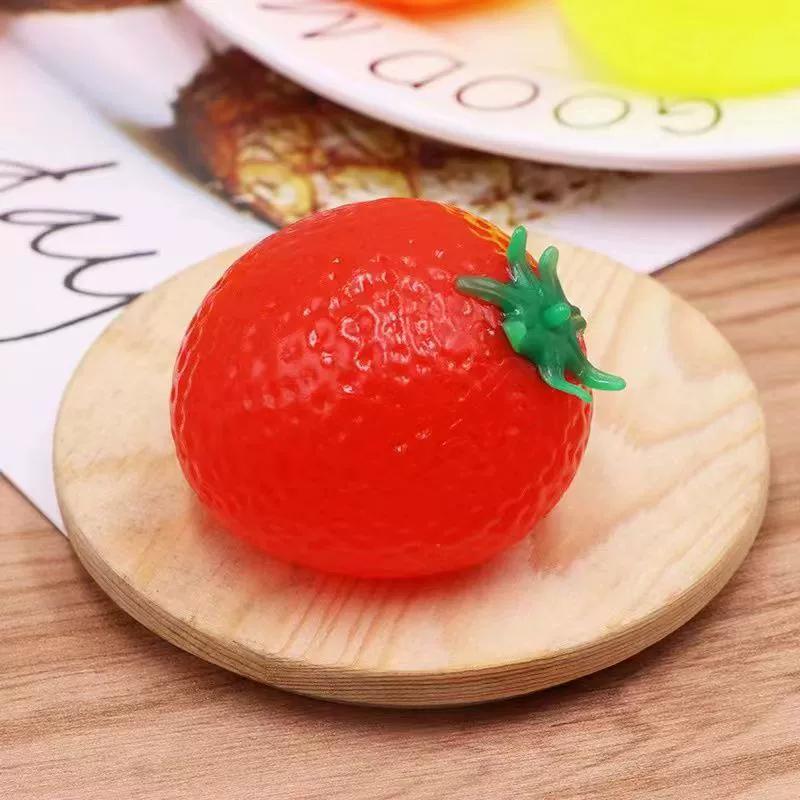 

Taba Squshy Strawberry Water Ball Fidget Squeeze Toy Stress Relief Ball Office Party Game Gift Fruit Ball