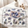 Women S Floral Printed Square Scarf Sun Protection Neck Shawl Spring Autumn