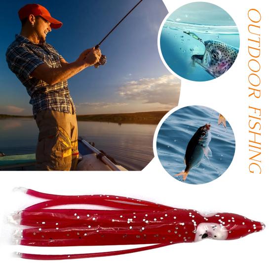 10 Stücke 9 CM/2G Weicher Tintenfischrock Köder Leuchtend Realistische Silikon Salzwasser Trolling Angeln Künstliche Glow Octopus Köder Angelzubehör