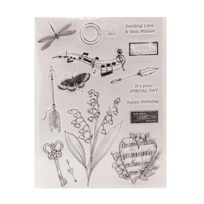 Clear Silicone Stamper Journaling Stamping Tool for Scrapbooking Birthday Card Making Photo Album Journal Paper Project