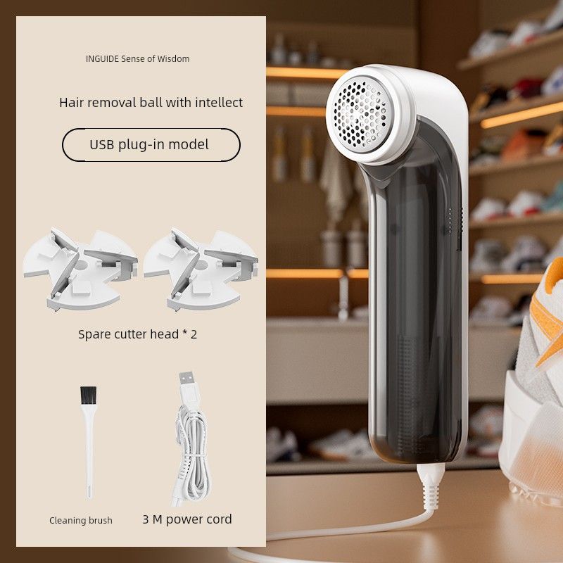 

JGG Small Head Dedicated to Dry Cleaning Shops Fur Ball Trimmer Plug-In Model [2 Spare Blades]