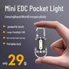 Portable Waterproof Multi-Function Mini Flashlight with Waist Clip: Minimalist Design for Outdoor Survival and Emergency Use