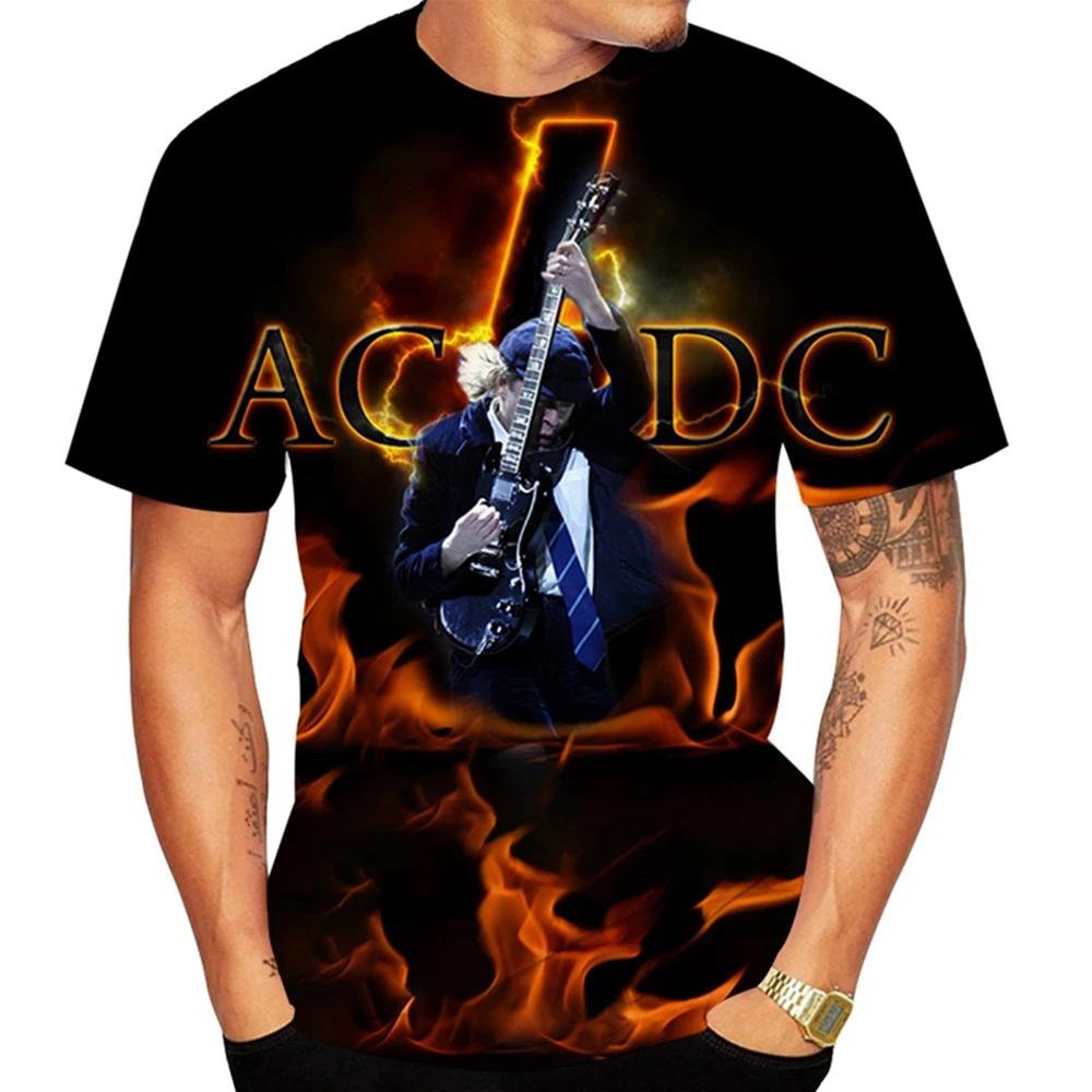 Summer Hot Selling Creative Design Band 3D Printed Pattern Printed Punk Hip Hop T-shirt