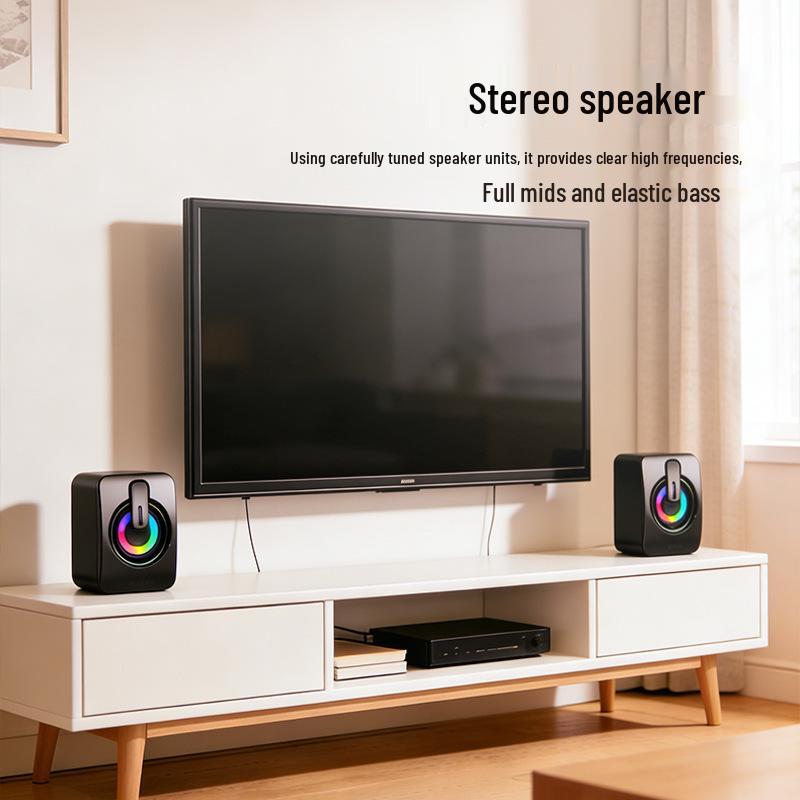 RGB Wired & Bluetooth Stereo Speakers for Computers and Laptops