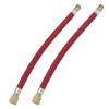 2pcs Bike Pump Extension Hose Increasing 16.6cm 6.5in Length Nylon Copper Materials Double Valve Design Inflator Tube