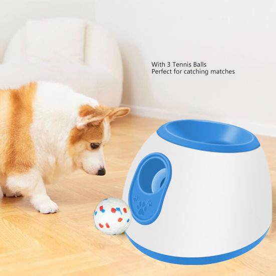 Automatic Pet Ball Thrower Launcher EU Plug Interactive Dog Indoor Outdoor Toy