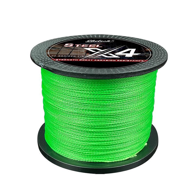 

Плетеная рыболовная леска Shihe 4-х прядная - 500 м цветной полиэтилен для сильной верховой рыбы 0.8