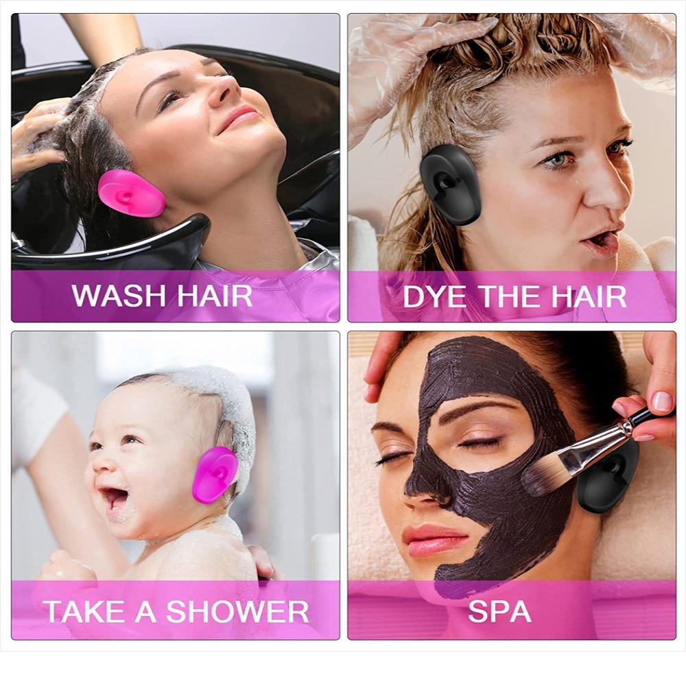 Waterproof Hair Coloring Ear Cover Silicone Ear Cover Ear Protector Cover Hair Salon Earmuffs