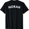 NORAH Personalized Name Tag Funny Halloween Costume T-Shirt
