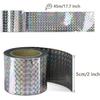 45m Anti Pigeon Bird Repeller Tape Double Sided Anti Bird Repellent Tape Shiny Holographic Bird Repellent Tape for Scaring Birds Bird Scarer Birds
