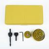 Carbon Steel Set 11 Pieces with Drill Mandrels for Wood Metal Plastic Aluminum Sheet Materials Cutting Drill Tool Kit
