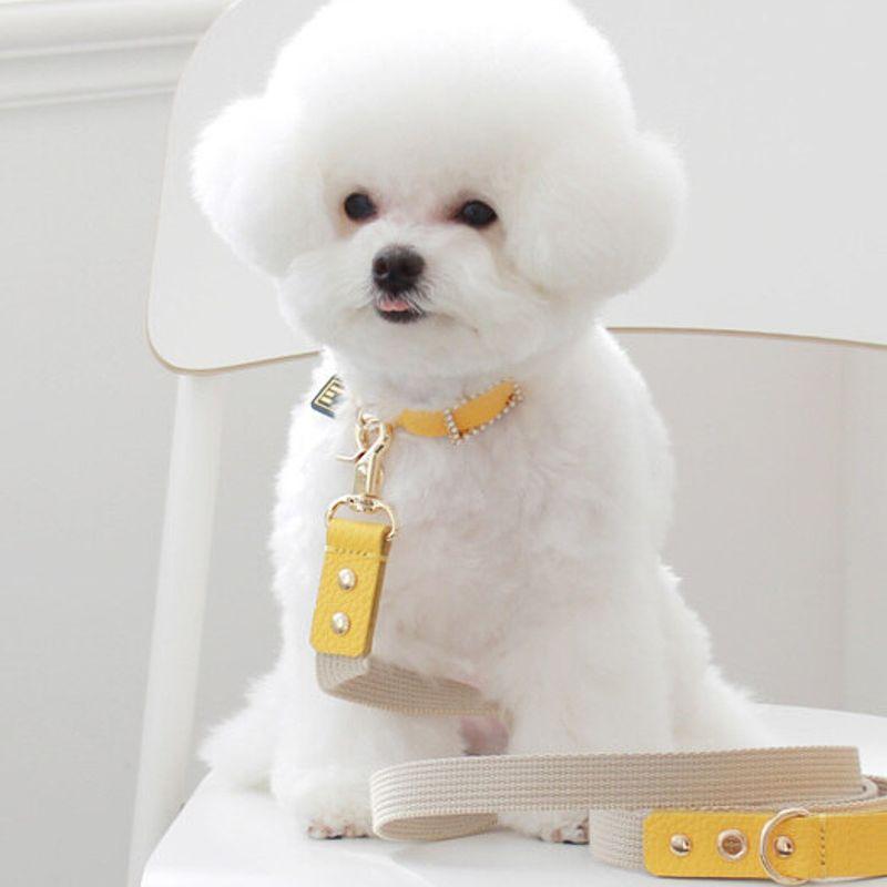 MAISON DE MIU Square Pearl Collar_Yellow