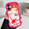 Sakura Uta Cure Idol Wavy Edge TPU Mobile Phone Case for iPhone 17 16 15 14 13 12 11 Air Pro Max Plus Colorful Cover