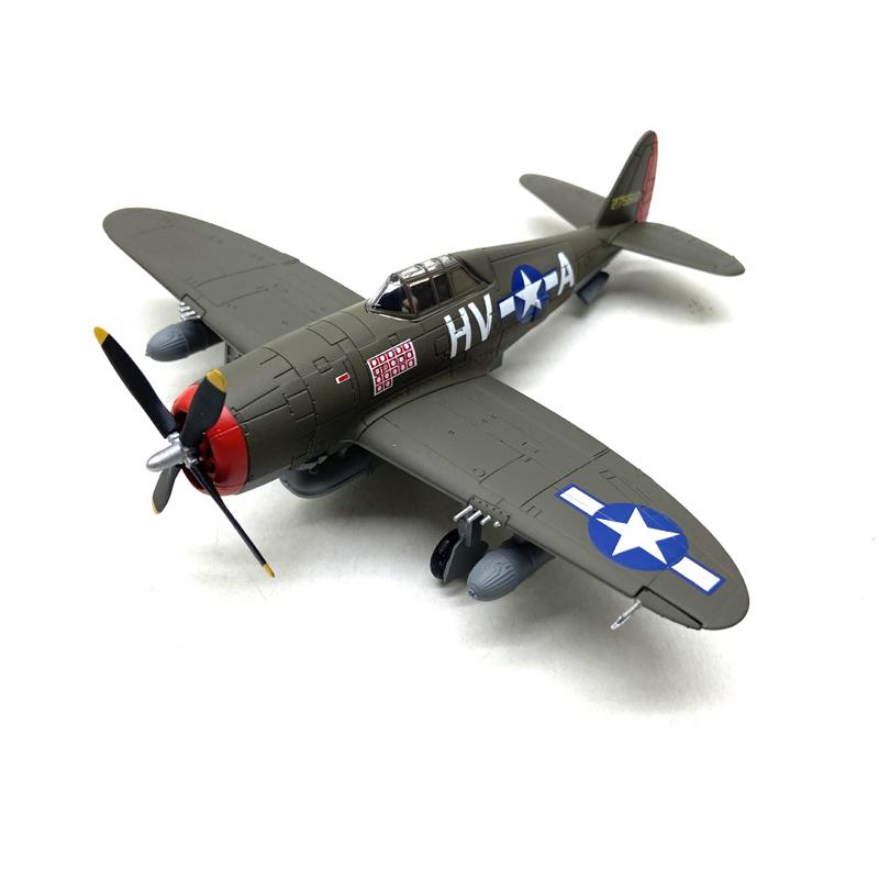 Modellino di Aeroplano Militare in Metallo pressofuso Scala 1/72 Caccia Americano P-47 Thunderbolt Collezionabile Regalo