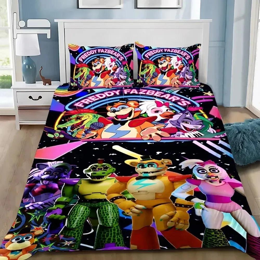 3D Print Freddy Duvet Cover Pillowcase Bedding Bedroom Decoration Childrengift Adult Single Double Bed Large Sizezip Duvet Cover