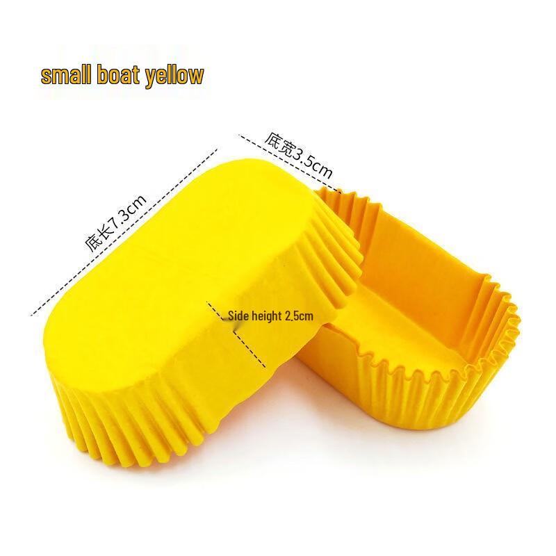 DYMAYKI Boat-Shaped Oil-Proof Baking Paper Liners