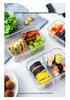Transparent Food-Grade Refrigerator Storage Box for Fresh Produce and Lunches