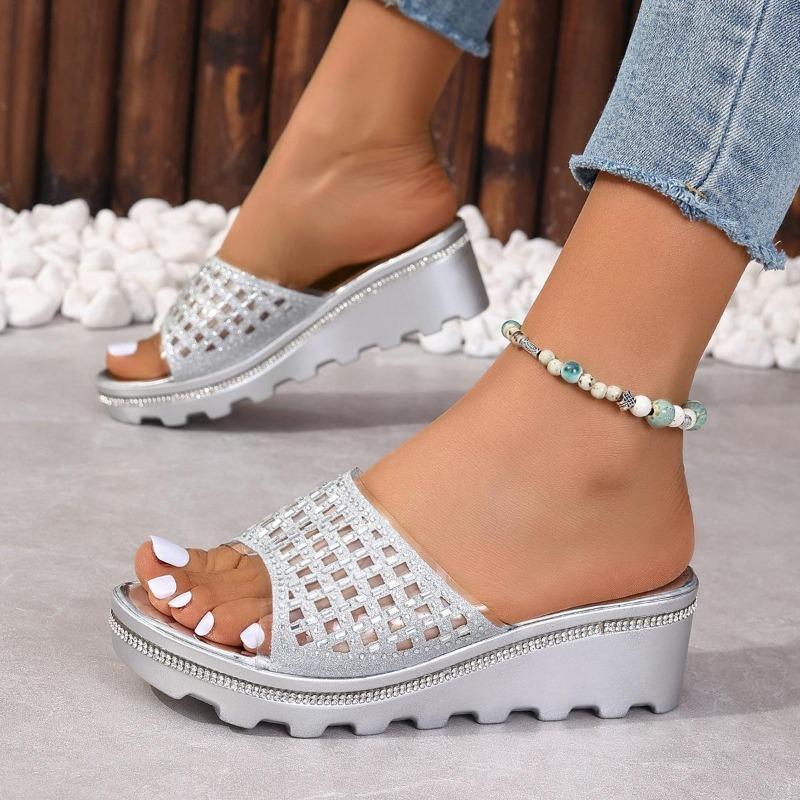 Women's Sandals Thick Soled Anti Slip Sandals Round Toe Casual Comfortable Sandals