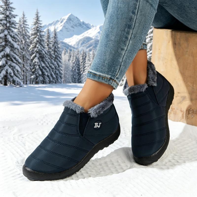 Waterproof Warm Low Top Casual Winter Snow Boots For Women Large Size