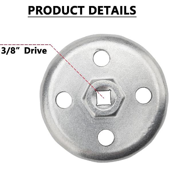 Heavy Duty 90.2Mm 15Flutes Oil Filter Wrench Compatible With Land Rover And Jaguar - Fits 3.0L & 5.0L Gas Engines