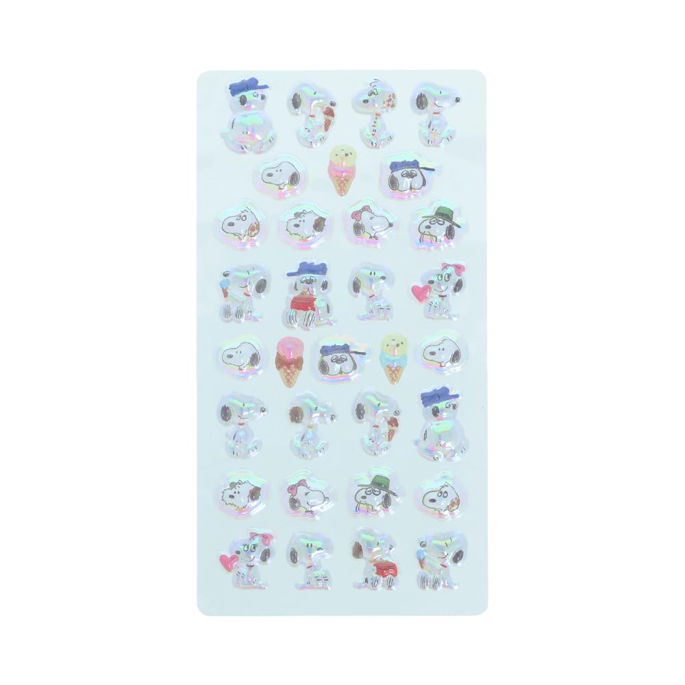 Sun-Star Stationery Bonbon Drop Stickers Snoopy churukira [Set of 4] O Friends, Lots, Disguise,