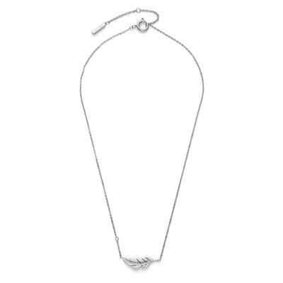 Olivia Burton Signature Feather Silver Authentic Imported Necklace, 24100212,