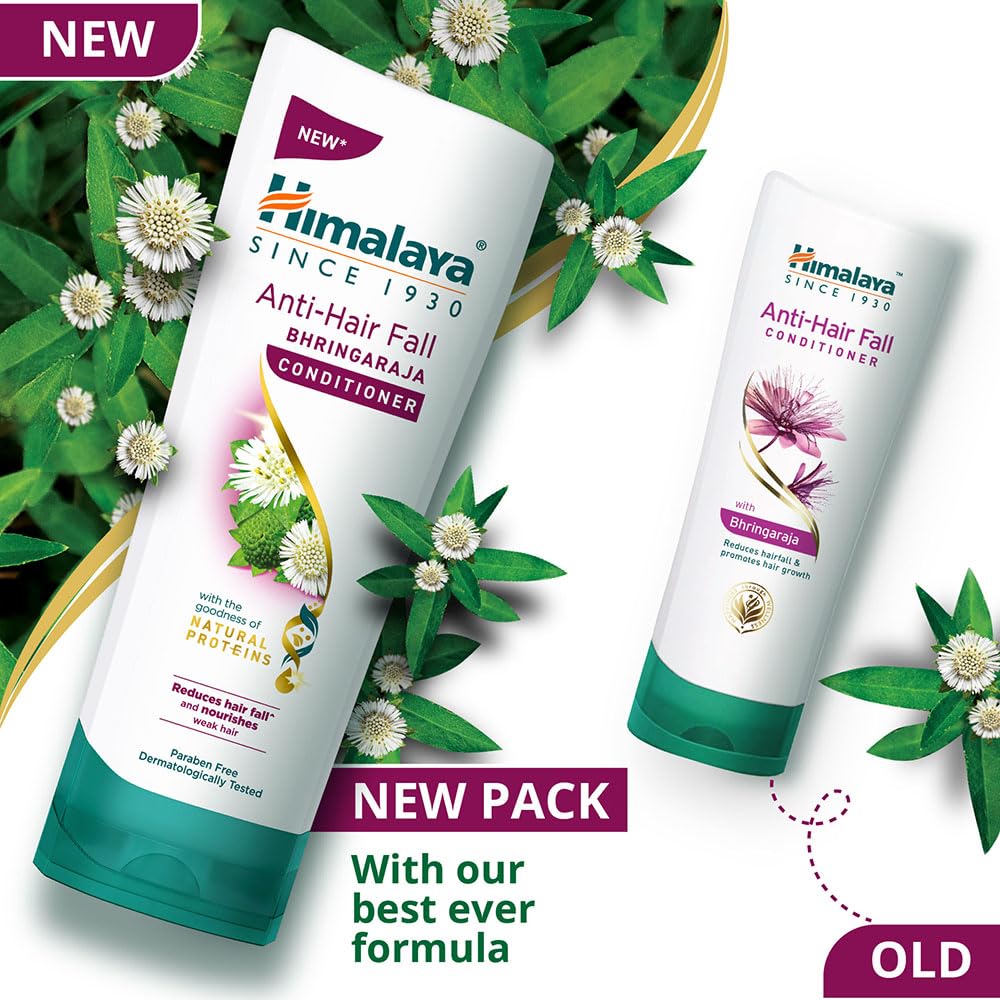 Himalaya Anti Hair Fall Bhringaraja Conditioner 80Ml For Stronger Hair Roots Smooth Nourished Strands Reduced Breakage And Healthy Shine