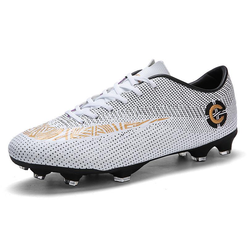 Football Shoes Men's and Women's Leather Large Size Long Nails Broken Nails Youth Training Shoes Adult Sneakers