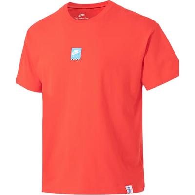 SS25 Breathable Loose Fit Crew Neck Short Sleeve T-Shirt Men Tops Red HJ0769-696