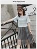 Summer 2023 Plus Size Mesh Suspender Skirt Set for Women - Waist Slimming, Two-Piece Dress