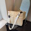 Large Capacity Space Cotton Crossbody Bag Down Laptop Bag Temperament Korean Shoulder Bag  Lady