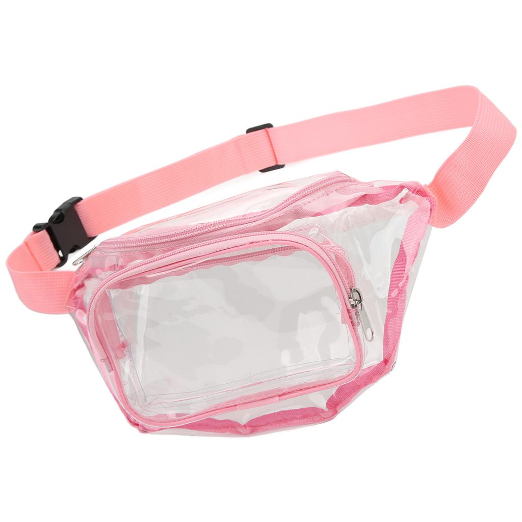 Transparent Fanny Pack PVC Water Resistance Multipurpose Waist Bag for Travel