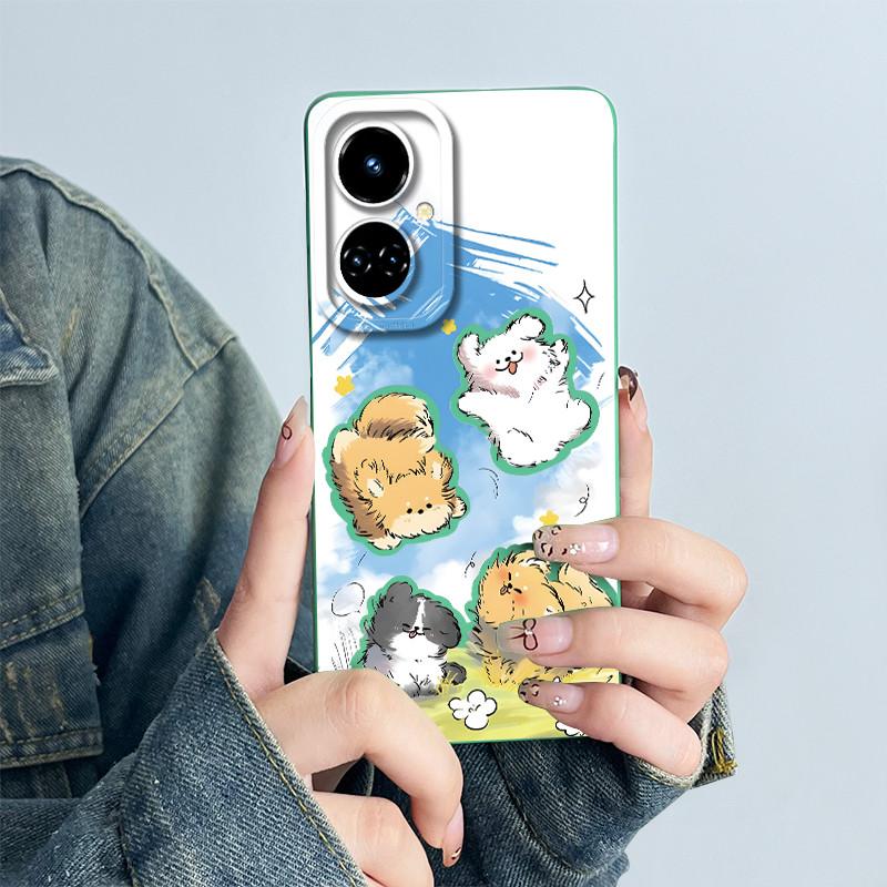 For Tecno Camon 19 CI6n / 19 Pro CI8 Phone Case Cover Silicone Sweet Painted Shell Cartoon Funda Printed Protective Casing Coque