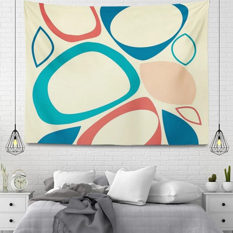 Office Living Room Tapestry Simple Geometric Decorative Hanging Cloth Home Wall Decoration Tapestry