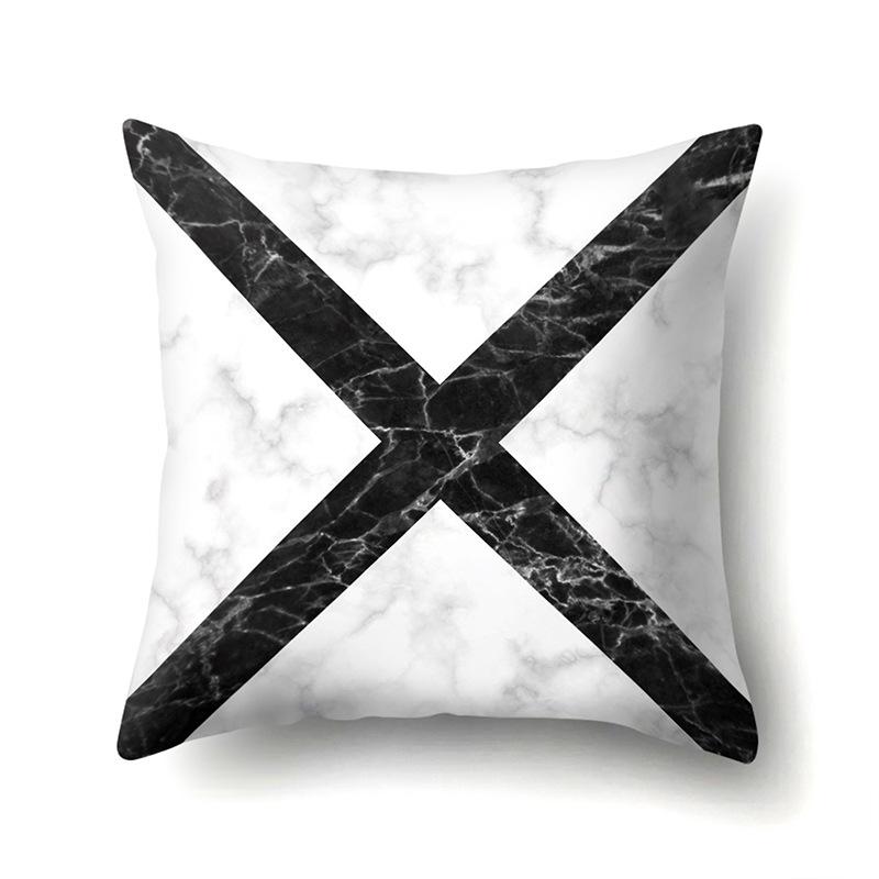 Polyester Pillow Case Automobile Decoration Home Printed Pillow Case Waist Cushion Cover Car Cushion Head Cushion Cover
