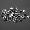 10pcs Brass Rivet Studs Screw Back Round   Leathercraft Parts