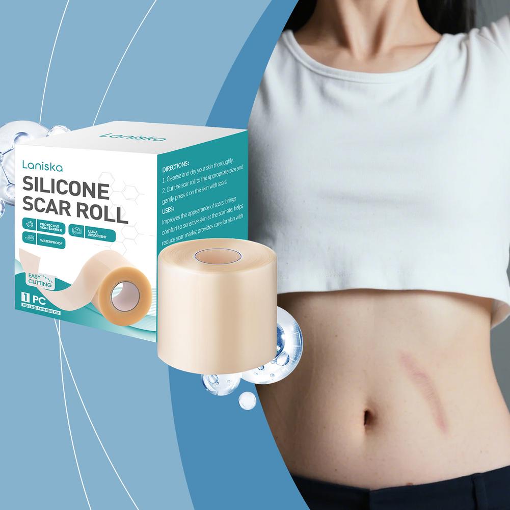 Silicone Scar Sheets Self-Adhesive Stretch Mark Tape Scar Cover Patch Reusable and Effective Skin Care Strips