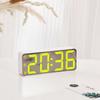 Adjustable Brightness Bedroom Alarm Clock  Large Bold Numbers  Loud Volume  USB Cable   White and Black Colors