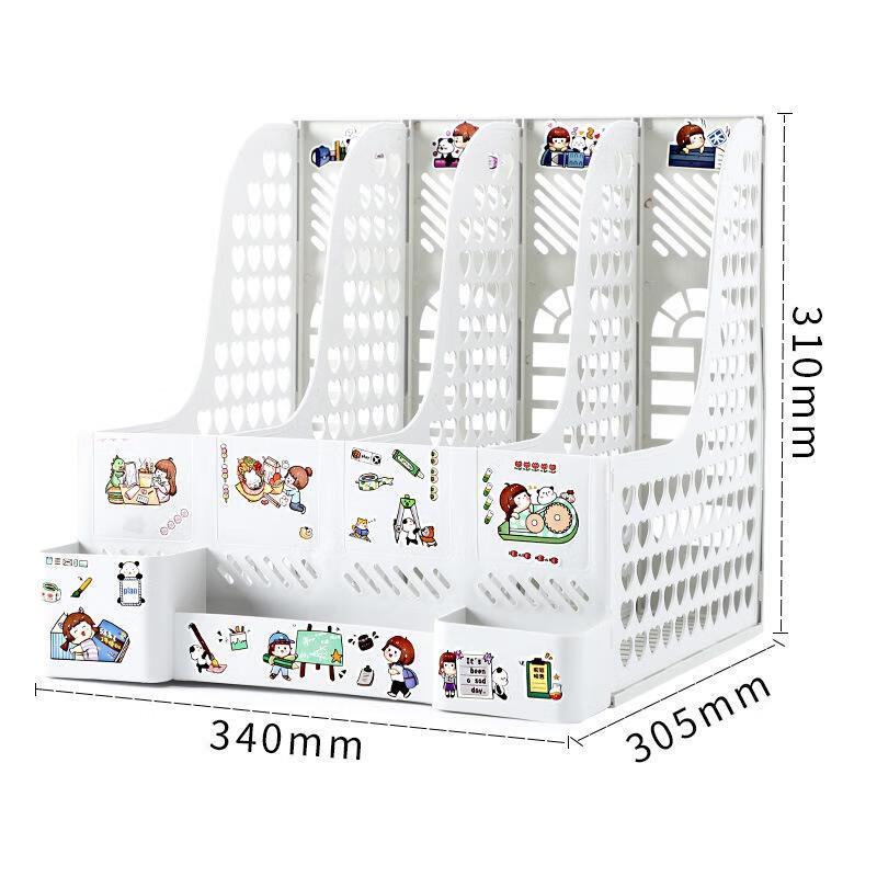 JINGRUIXIANG Desktop File Organizer with Pen Holder